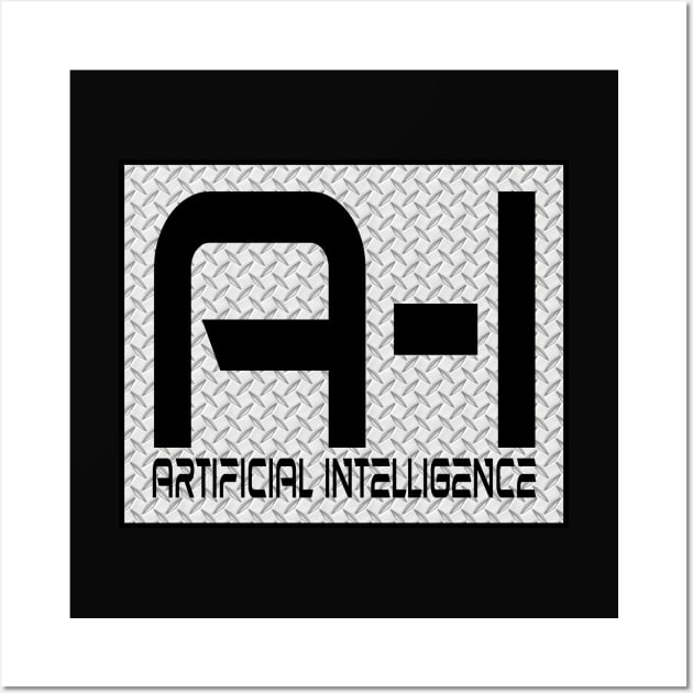 Artifcial Intelligence AI Matrix Grid Wall Art by PlanetMonkey